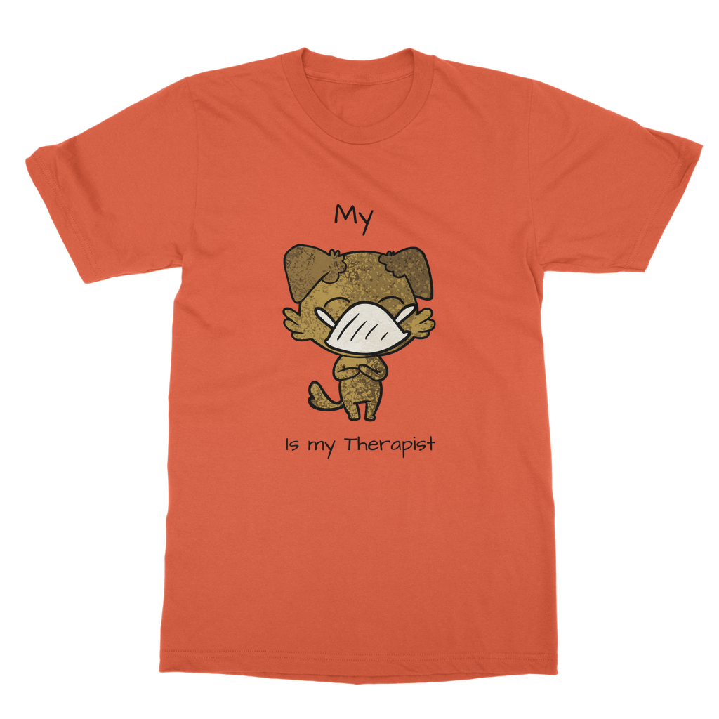 (Black) My ?? is My Therapist Classic Adult T-Shirt