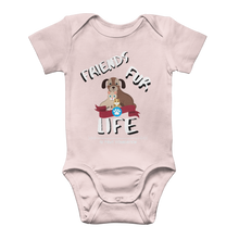 Load image into Gallery viewer, (White Lettering) Friends Fur Life Classic Baby Onesie Bodysuit