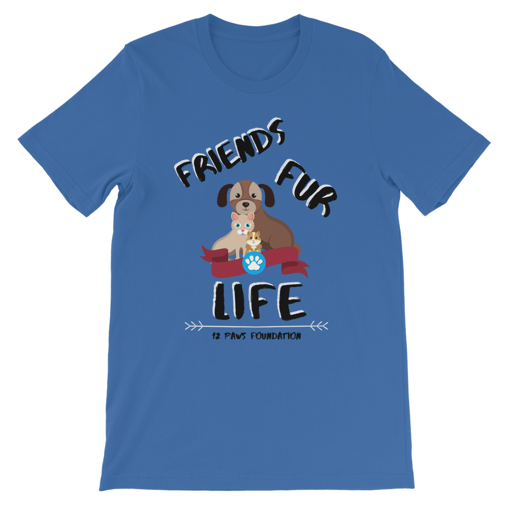 (Black Lettering) Friends Fur Life Classic Kids T-Shirt