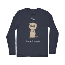 Load image into Gallery viewer, My Ferret is My Therapist (White) Classic Long Sleeve T-Shirt