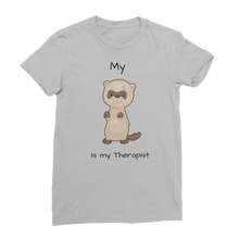 Load image into Gallery viewer, My Ferret is My Therapist (Black) Classic Women&#39;s T-Shirt