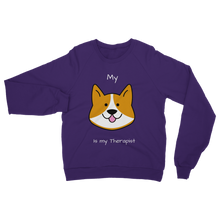 Load image into Gallery viewer, My Dog is My Therapist (White) Classic Adult Sweatshirt