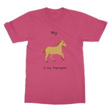 Load image into Gallery viewer, My Horse is My Therapist (Black) Classic Adult T-Shirt