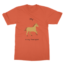 Load image into Gallery viewer, My Horse is My Therapist (Black) Classic Adult T-Shirt