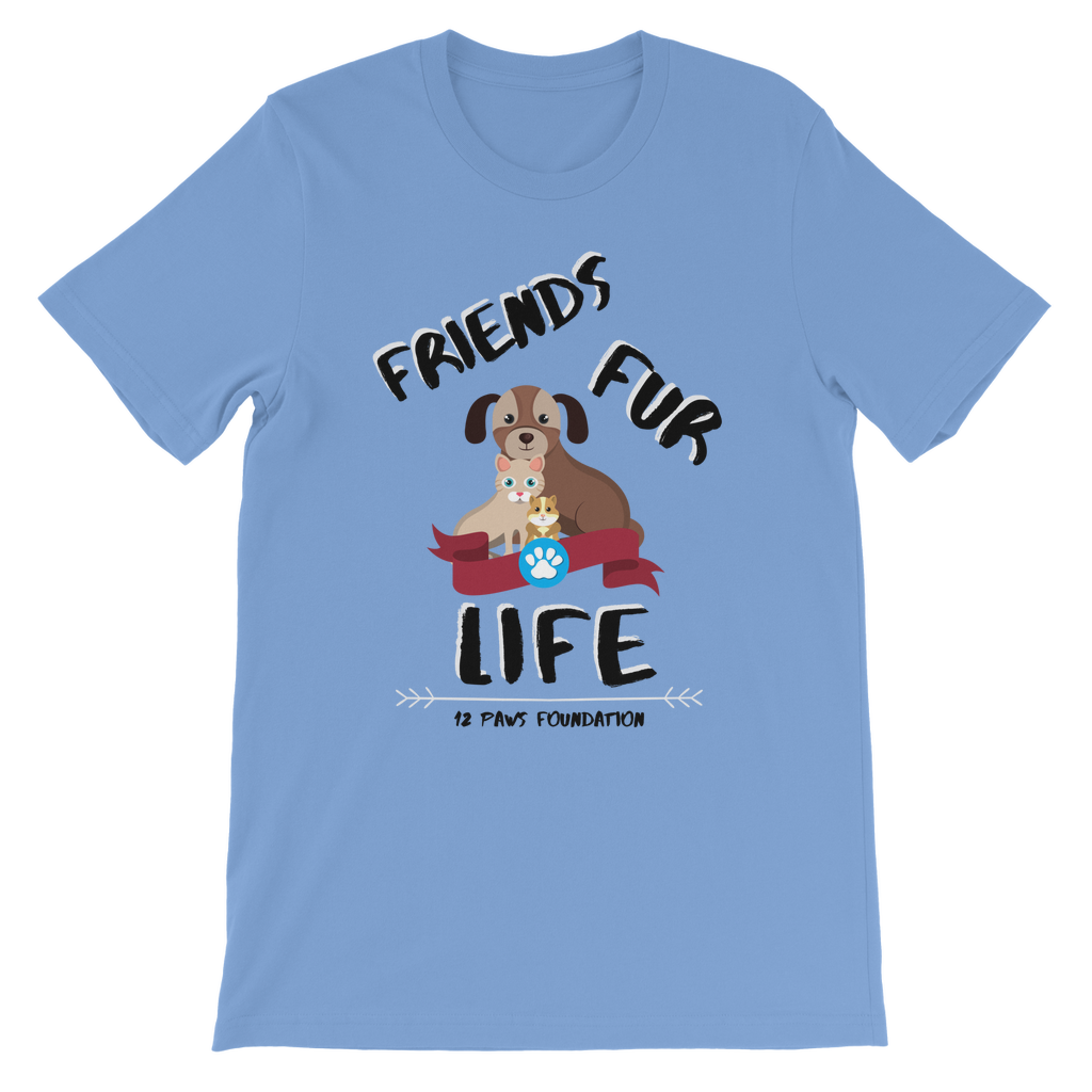 (Black Lettering) Friends Fur Life Classic Kids T-Shirt