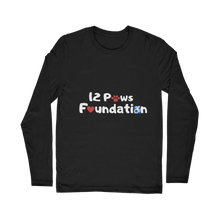 Load image into Gallery viewer, (White Lettering) 12 Paws Foundation Classic Long Sleeve T-Shirt