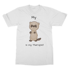 Load image into Gallery viewer, My Ferret is My Therapist (Black) Classic Adult T-Shirt