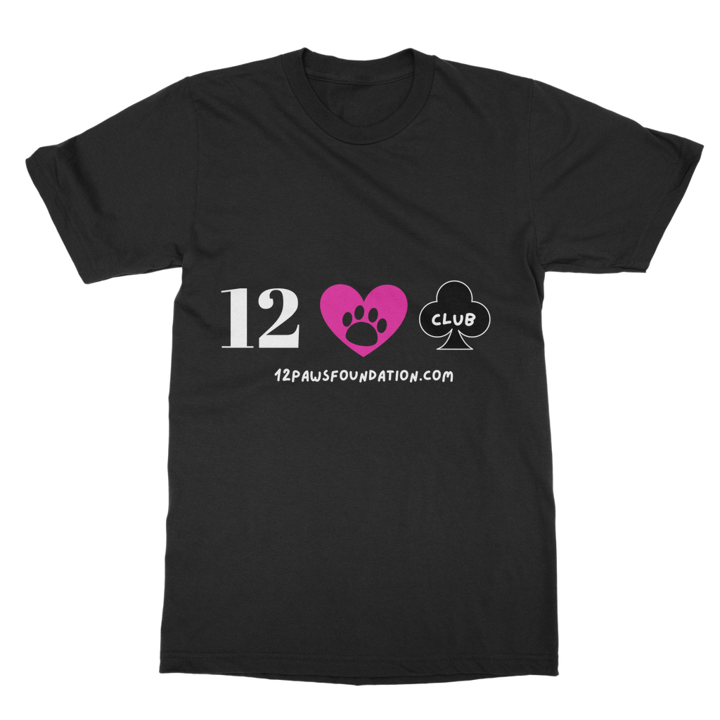 12 Paws Club (White Lettering) Classic Adult T-Shirt