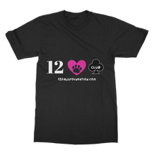 Load image into Gallery viewer, 12 Paws Club (White Lettering) Classic Adult T-Shirt