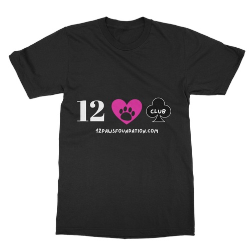 12 Paws Club (White Lettering) Classic Adult T-Shirt