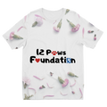 12 Paws Flower Shower Sublimation Kids T-Shirt