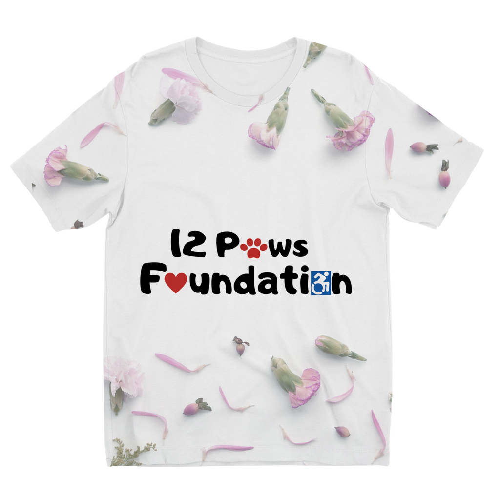 12 Paws Flower Shower Sublimation Kids T-Shirt