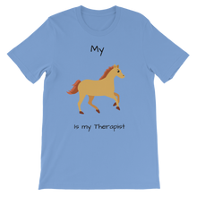 Load image into Gallery viewer, My Horse is My Therapist (Black) Classic Kids T-Shirt