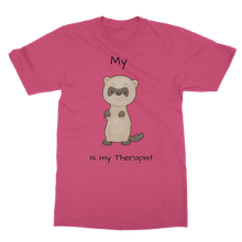 Load image into Gallery viewer, My Ferret is My Therapist (Black) Classic Adult T-Shirt