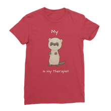 Load image into Gallery viewer, My Ferret is My Therapist (White) Classic Women&#39;s T-Shirt