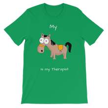Load image into Gallery viewer, My Crazy Horse is my Therapist (White) Classic Kids T-Shirt