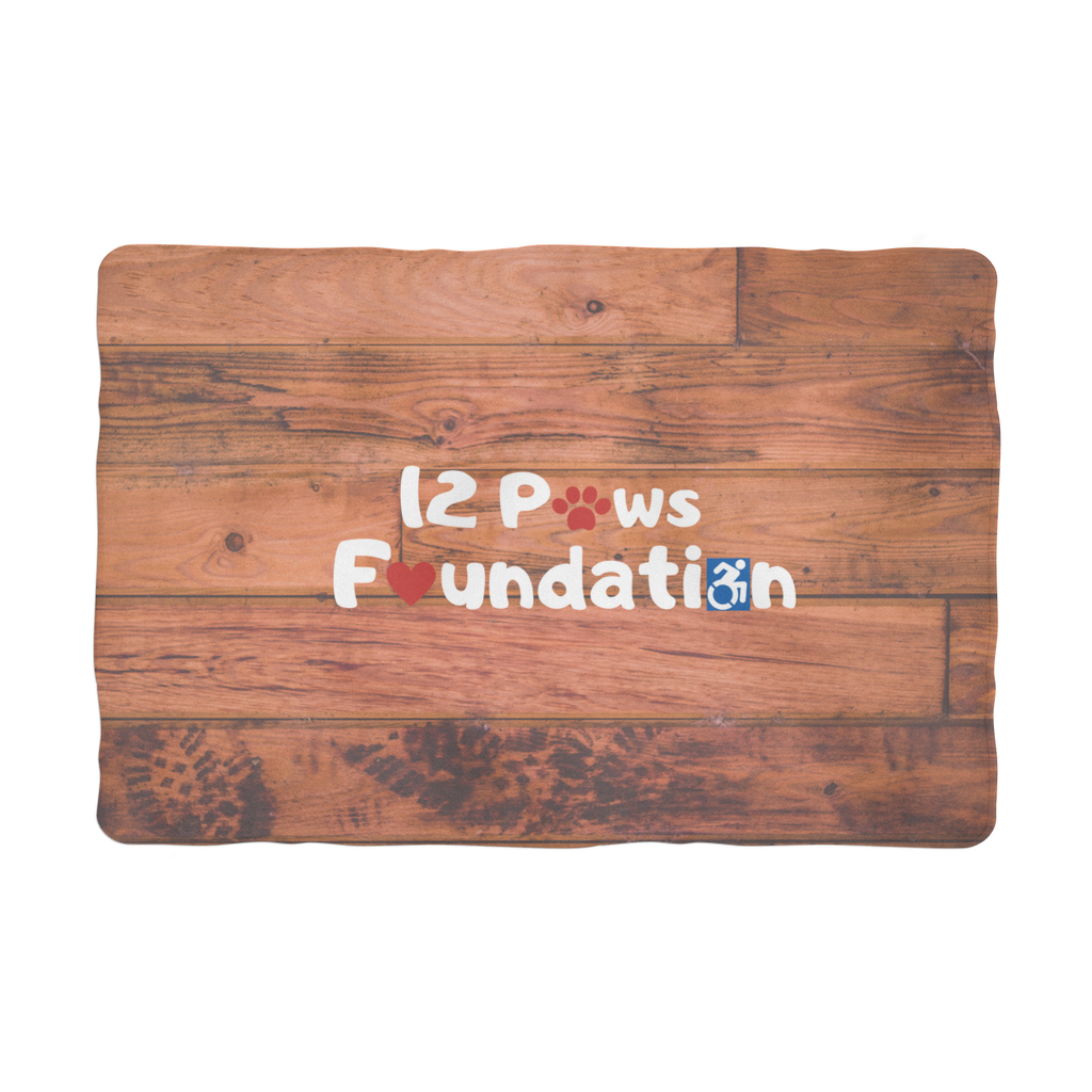 Knock on Wood 12 Paws Pattern Sublimation Pet Blanket