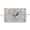 (Black) My Cat is My Therapist Sublimation Face Mask