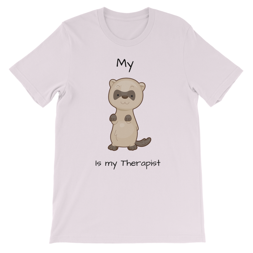 My Ferret is My Therapist (Black) Classic Kids T-Shirt