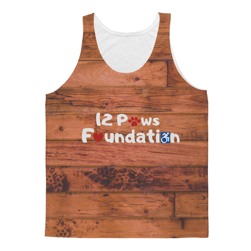 Knock on Wood 12 Paws Pattern Classic Sublimation Adult Tank Top