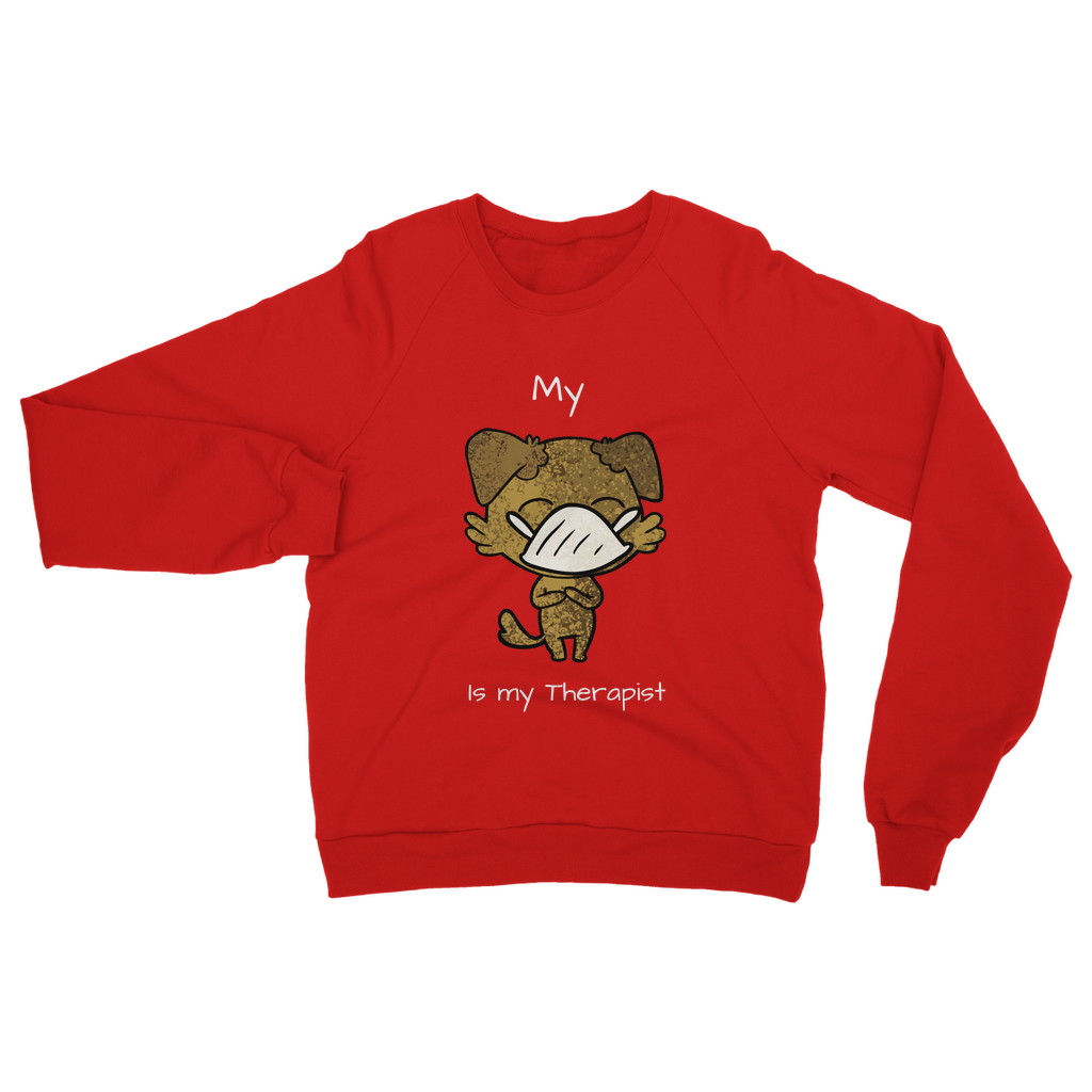My ?? Is My Therapist (White) Classic Adult Sweatshirt