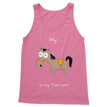 Load image into Gallery viewer, My Crazy Horse is my Therapist (White) Classic Women&#39;s Tank Top