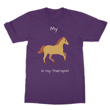 Load image into Gallery viewer, My Horse is My Therapist (White) Classic Adult T-Shirt