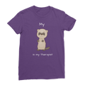 My Ferret is My Therapist (White) Classic Women's T-Shirt