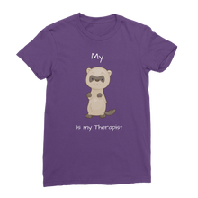 Load image into Gallery viewer, My Ferret is My Therapist (White) Classic Women&#39;s T-Shirt