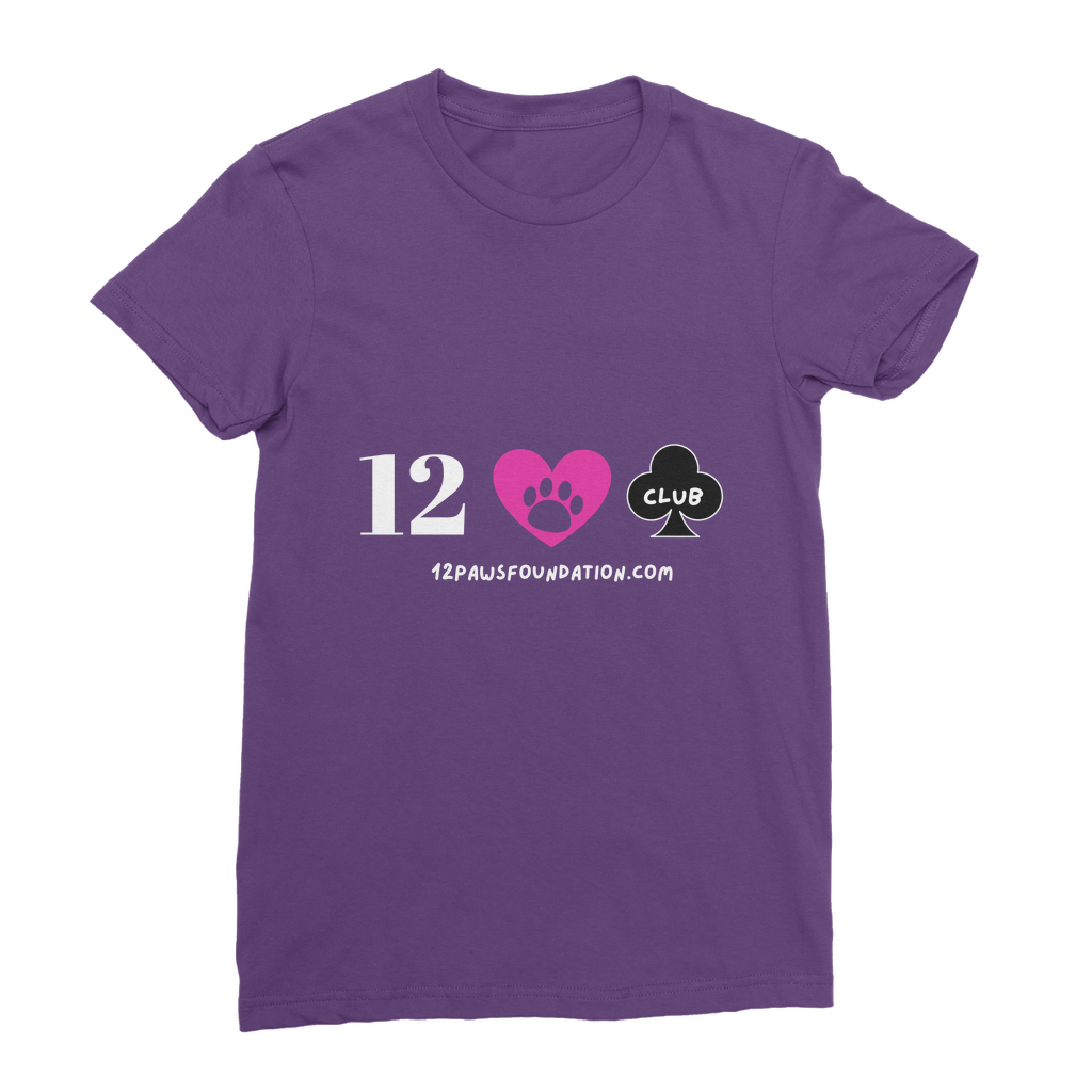 12 Paws Club (White Lettering) Classic Women's T-Shirt
