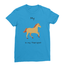 Load image into Gallery viewer, My Horse is My Therapist (Black) Classic Women&#39;s T-Shirt