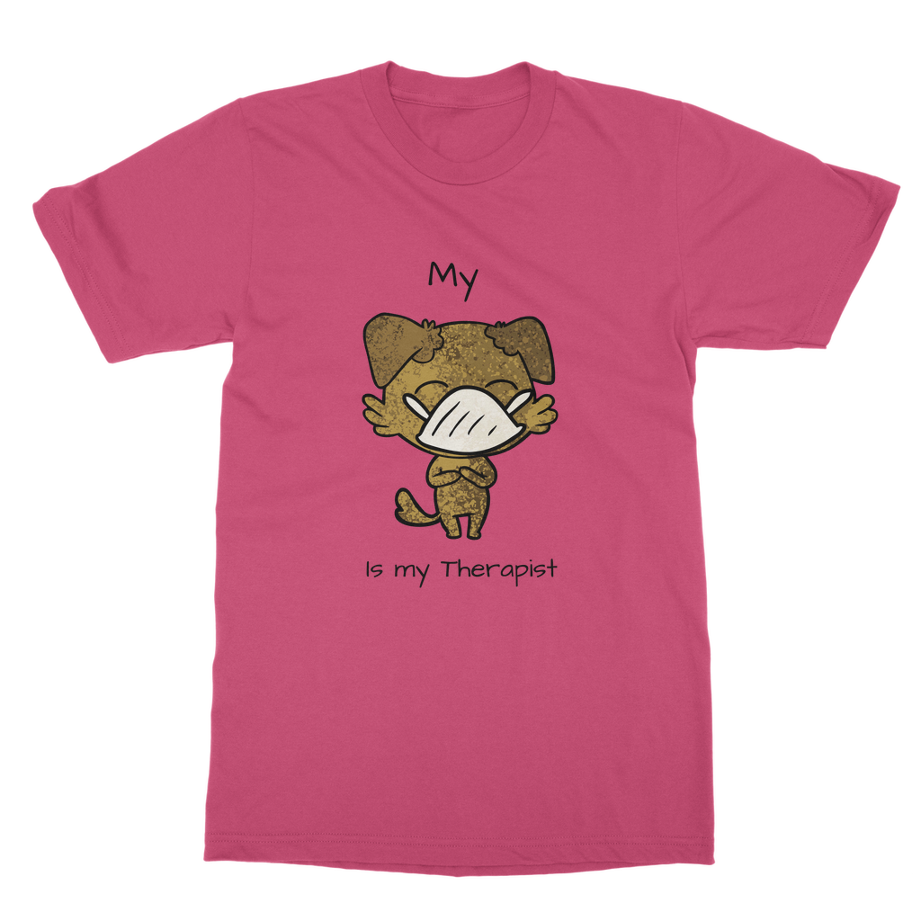 (Black) My ?? is My Therapist Classic Adult T-Shirt