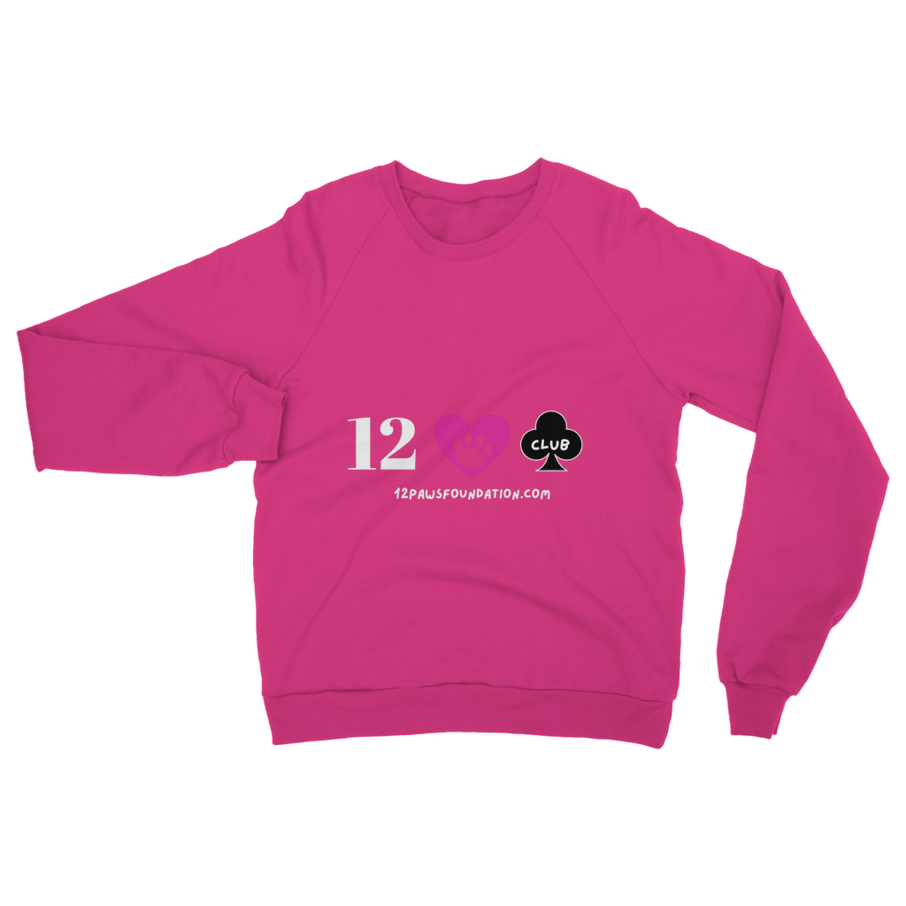 12 Paws Club (White Lettering) Classic Adult Sweatshirt