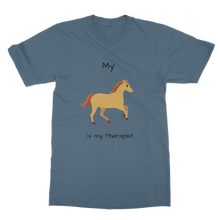 Load image into Gallery viewer, My Horse is My Therapist (Black) Classic Adult T-Shirt