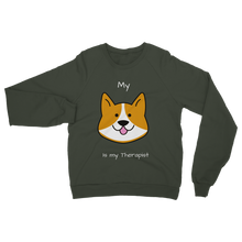 Load image into Gallery viewer, My Dog is My Therapist (White) Classic Adult Sweatshirt