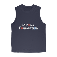 Load image into Gallery viewer, (White Lettering) 12 Paws Foundation Classic Adult Muscle Top