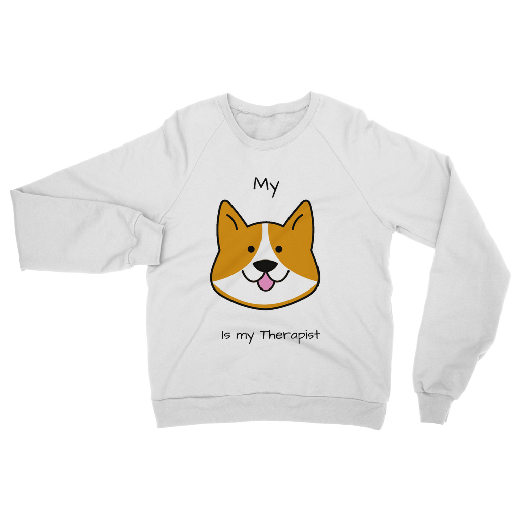 (Black) My Dog is my Therapist Classic Adult Sweatshirt