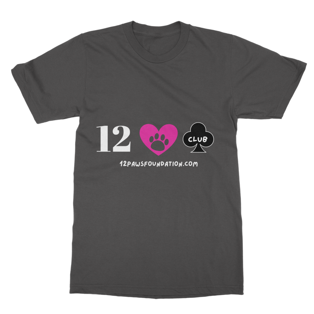 12 Paws Club (White Lettering) Classic Adult T-Shirt