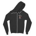 (White Lettering) Friends Fur Life Classic Adult Zip Hoodie