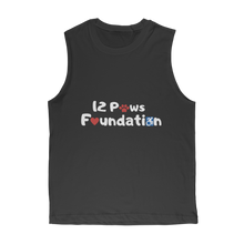 Load image into Gallery viewer, (White Lettering) 12 Paws Foundation Classic Adult Muscle Top