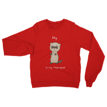 Load image into Gallery viewer, My Ferret is My Therapist (White) Classic Adult Sweatshirt