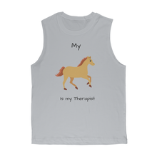 Load image into Gallery viewer, My Horse is My Therapist (Black) Classic Adult Muscle Top
