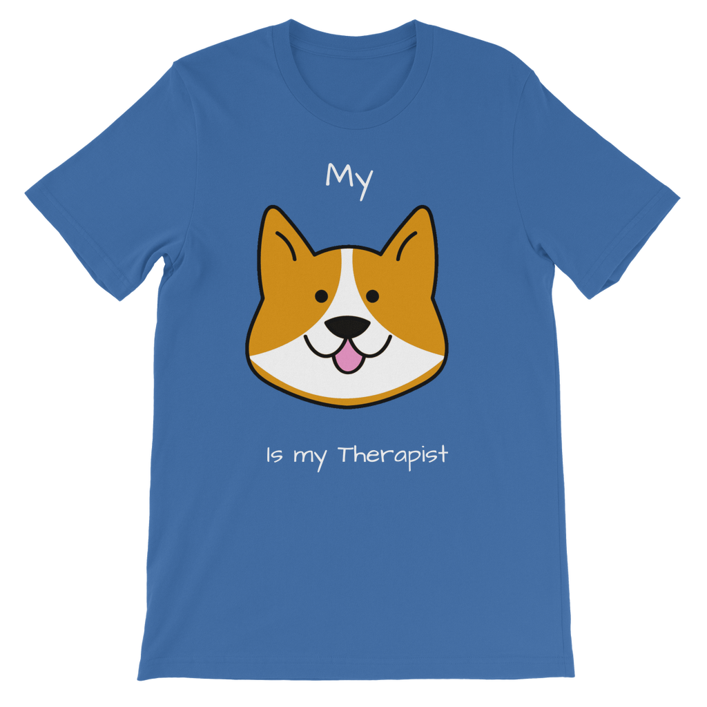 My Dog is My Therapist (White) Classic Kids T-Shirt