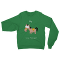 My Crazy Horse is my Therapist (White) Classic Adult Sweatshirt