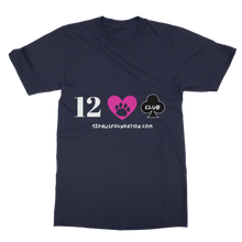 Load image into Gallery viewer, 12 Paws Club (White Lettering) Classic Adult T-Shirt