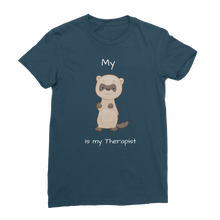 Load image into Gallery viewer, My Ferret is My Therapist (White) Classic Women&#39;s T-Shirt