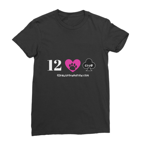 12 Paws Club (White Lettering) Classic Women's T-Shirt