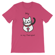 Load image into Gallery viewer, (Black) My Cat is My Therapist Classic Kids T-Shirt