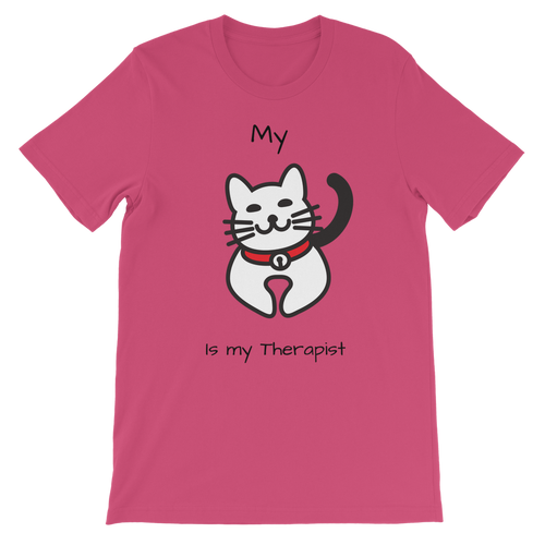 (Black) My Cat is My Therapist Classic Kids T-Shirt