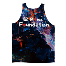 Load image into Gallery viewer, 12 Paws Night Lights Pattern Classic Sublimation Adult Tank Top
